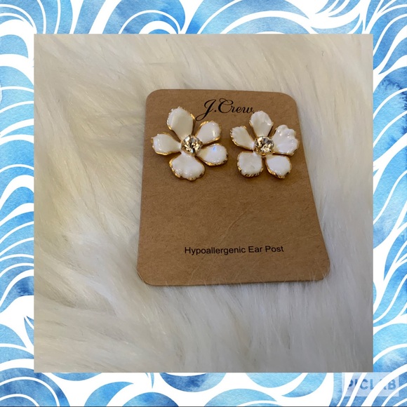 J. Crew Jewelry - J. Crew Enamel Pansy Flower Earrings - NWT